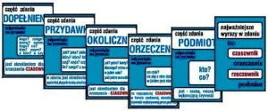 Części zdania - komplet plansz 
