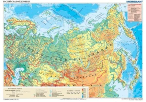 Federacja Rosyjska-mapa  fizyczna