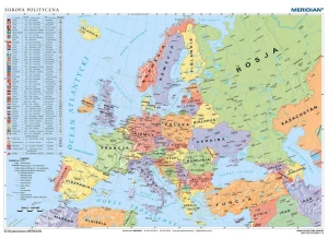 Mapa polityczna Europy (stan na 2021)