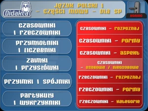 Didakta Język polski 1 Części mowy dla SP-program multimedialny