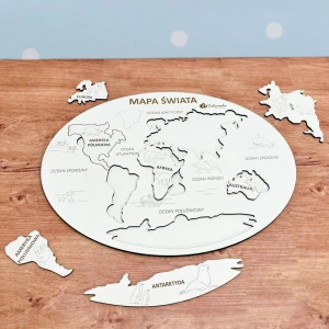Mapa świata i kontynenty
