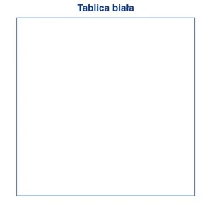 Nakładka magnetyczna suchościeralna tablica biała