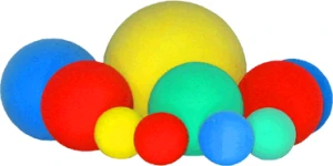 Piłeczki piankowe 21 cm. 5 sztuk