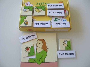 Zestaw Co pije? Co je?   