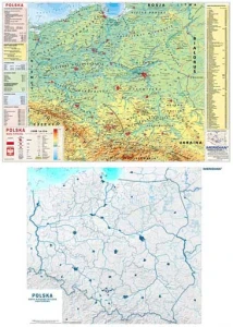 DUO Polska fizyczna z elementami ekologii / mapa konturowa