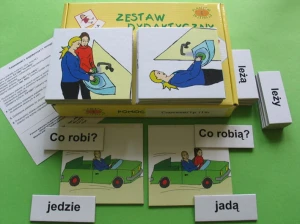Zestaw Czasowniki liczba pojedyncza i liczba mnoga