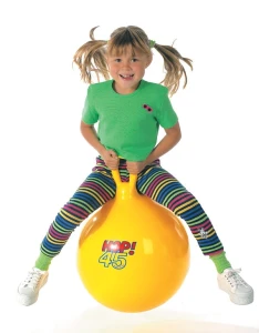 Piłka skacząca Hop 45 cm - żółta  