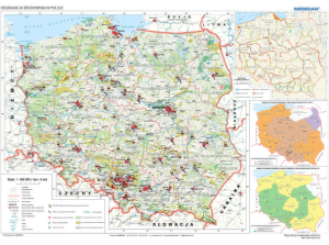 Degradacja środowiska w Polsce-mapa