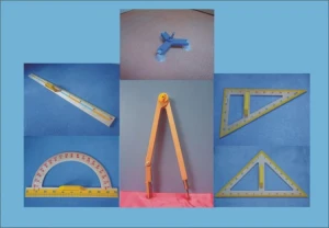 Magnetyczne drewniane  przybory matematyczne 